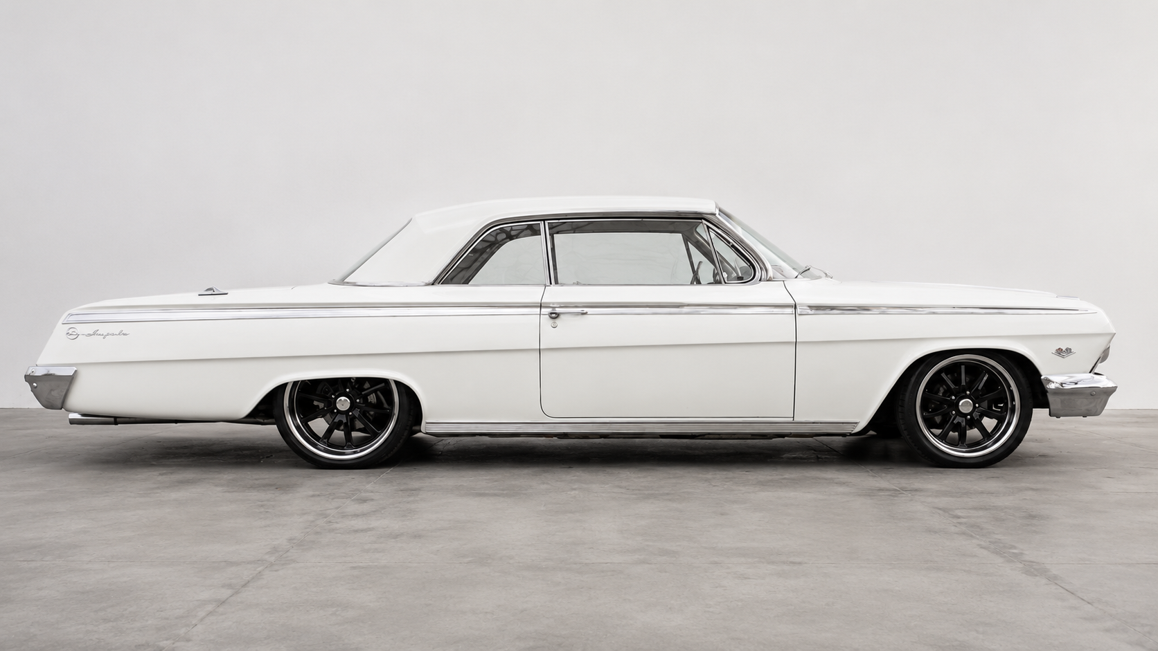 White classic Impala side profile